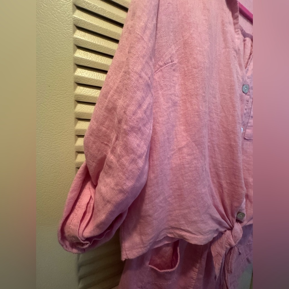 MEO MELI Linen Top and Short Set Sz - Picture 5 of 9